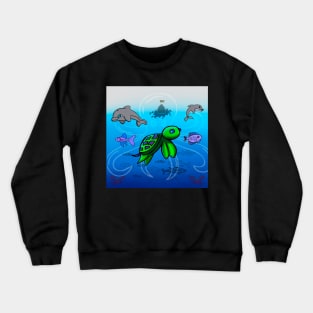 Sea Creatures Underwater Crewneck Sweatshirt